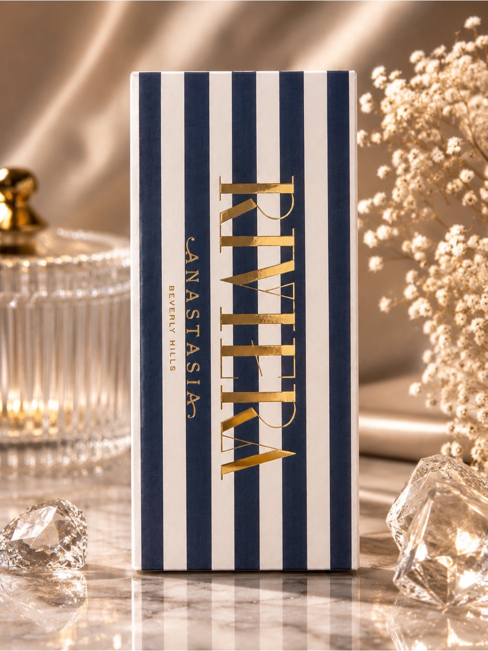 Anastasia Navy and White Striped Riviera